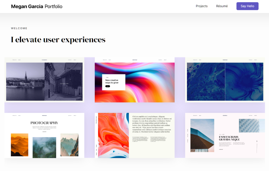 portfolio website